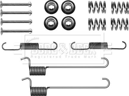 Borg & Beck BBK6162 - Kit accessori, Ganasce freno stazionamento autozon.pro