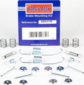 Borg & Beck BBK6108 - Kit accessori, Ganasce freno autozon.pro