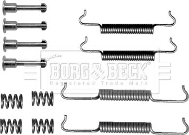 Borg & Beck BBK6139 - Kit accessori, Ganasce freno stazionamento autozon.pro