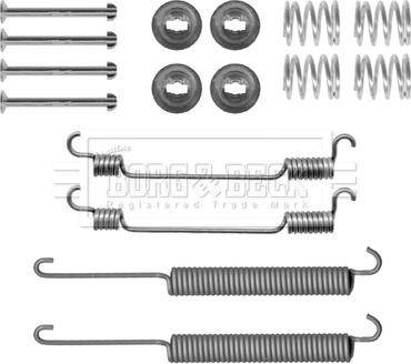 Borg & Beck BBK6134 - Kit accessori, Ganasce freno autozon.pro