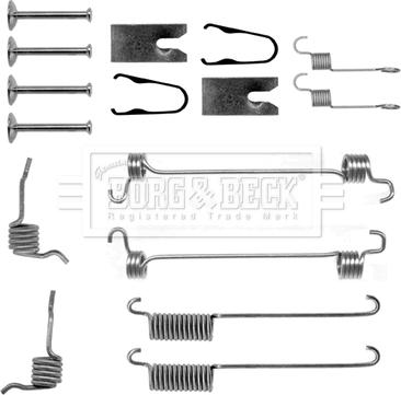 Borg & Beck BBK6135 - Kit accessori, Ganasce freno autozon.pro