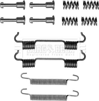 Borg & Beck BBK6136 - Kit accessori, Ganasce freno stazionamento autozon.pro