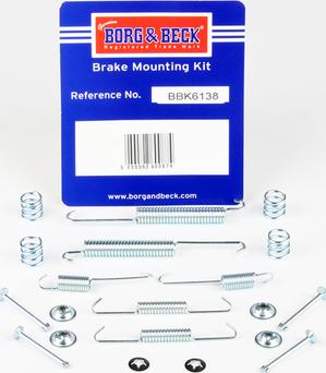 Borg & Beck BBK6138 - Kit accessori, Ganasce freno autozon.pro