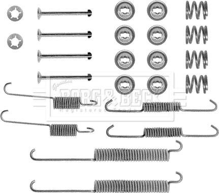 Borg & Beck BBK6132 - Kit accessori, Ganasce freno autozon.pro