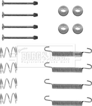 Borg & Beck BBK6137 - Kit accessori, Ganasce freno stazionamento autozon.pro