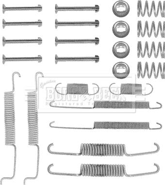 Borg & Beck BBK6121 - Kit accessori, Ganasce freno autozon.pro