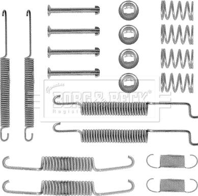 Borg & Beck BBK6122 - Kit accessori, Ganasce freno autozon.pro