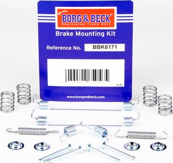 Borg & Beck BBK6171 - Kit accessori, Ganasce freno autozon.pro