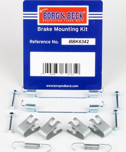 Borg & Beck BBK6342 - Kit accessori, Ganasce freno autozon.pro