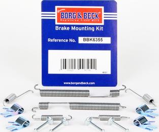 Borg & Beck BBK6355 - Kit accessori, Ganasce freno autozon.pro