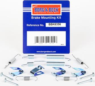 Borg & Beck BBK6356 - Kit accessori, Ganasce freno autozon.pro