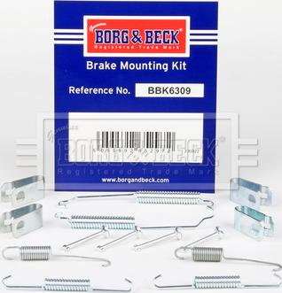 Borg & Beck BBK6309 - Kit accessori, Ganasce freno autozon.pro