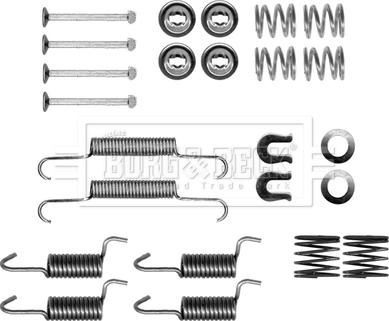 Borg & Beck BBK6305 - Kit accessori, Ganasce freno stazionamento autozon.pro