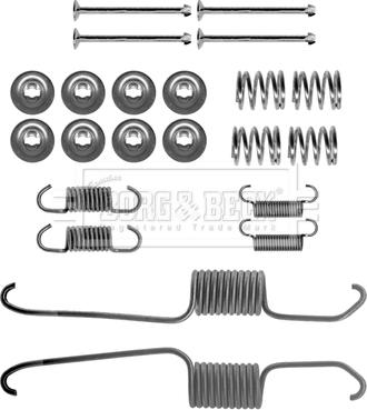 Borg & Beck BBK6302 - Kit accessori, Ganasce freno autozon.pro