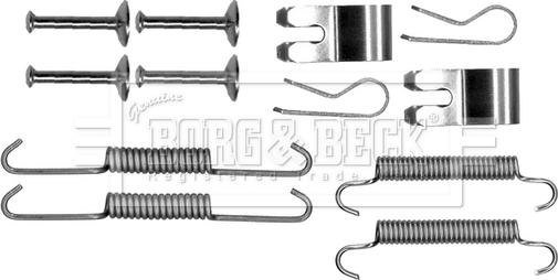 Borg & Beck BBK6307 - Kit accessori, Ganasce freno stazionamento autozon.pro