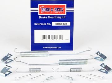 Borg & Beck BBK6338 - Kit accessori, Ganasce freno autozon.pro