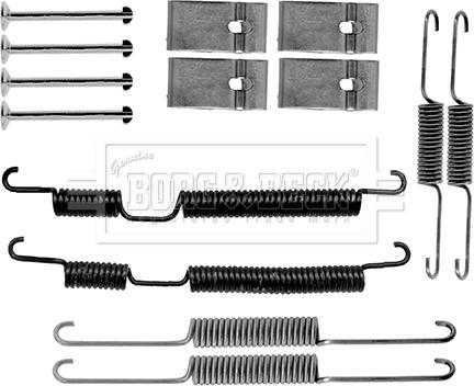 Borg & Beck BBK6337 - Kit accessori, Ganasce freno stazionamento autozon.pro