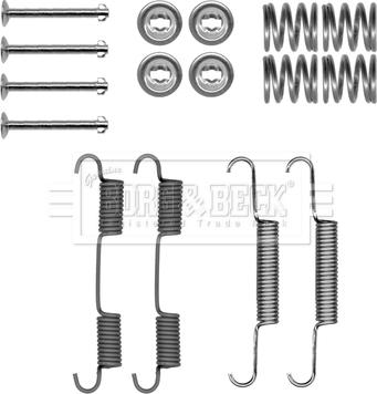 Borg & Beck BBK6322 - Kit accessori, Ganasce freno stazionamento autozon.pro