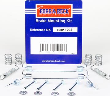 Borg & Beck BBK6292 - Kit accessori, Ganasce freno autozon.pro