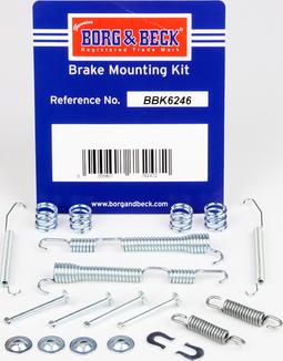 Borg & Beck BBK6246 - Kit accessori, Ganasce freno autozon.pro