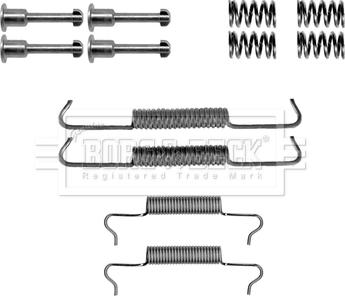 Borg & Beck BBK6210 - Kit accessori, Ganasce freno stazionamento autozon.pro