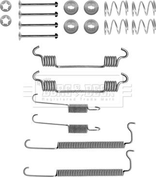 Borg & Beck BBK6212 - Kit accessori, Ganasce freno autozon.pro