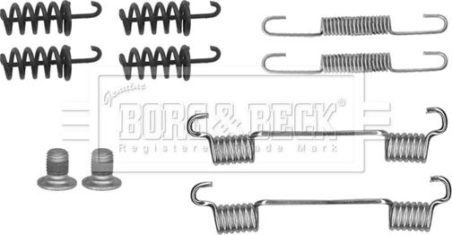 Borg & Beck BBK6284 - Kit accessori, Ganasce freno stazionamento autozon.pro