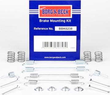 Borg & Beck BBK6238 - Kit accessori, Ganasce freno autozon.pro