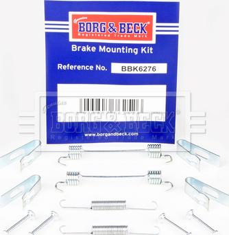 Borg & Beck BBK6276 - Kit accessori, Ganasce freno stazionamento autozon.pro