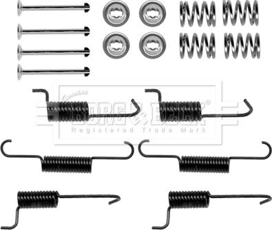 Borg & Beck BBK6270 - Kit accessori, Ganasce freno stazionamento autozon.pro