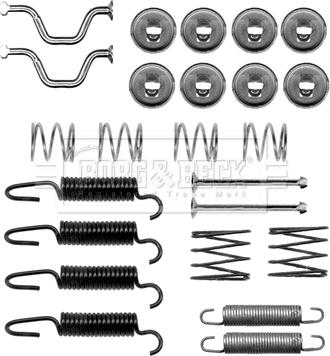 Borg & Beck BBK6271 - Kit accessori, Ganasce freno stazionamento autozon.pro