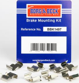 Borg & Beck BBK1497 - Kit accessori, Pastiglia freno autozon.pro