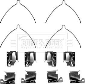 Borg & Beck BBK1454 - Kit accessori, Pastiglia freno autozon.pro