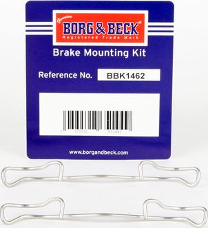 Borg & Beck BBK1462 - Kit accessori, Pastiglia freno autozon.pro