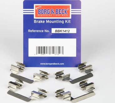 Borg & Beck BBK1412 - Kit accessori, Pastiglia freno autozon.pro