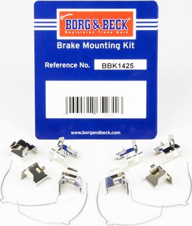 Borg & Beck BBK1425 - Kit accessori, Pastiglia freno autozon.pro