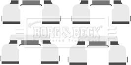 Borg & Beck BBK1478 - Kit accessori, Pastiglia freno autozon.pro