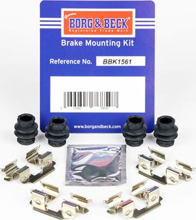 Borg & Beck BBK1561 - Kit accessori, Pastiglia freno autozon.pro