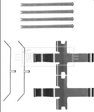 Borg & Beck BBK1505 - Kit accessori, Pastiglia freno autozon.pro