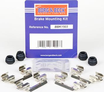 Borg & Beck BBK1503 - Kit accessori, Pastiglia freno autozon.pro