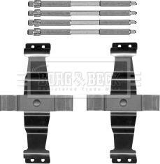 Borg & Beck BBK1589 - Kit accessori, Pastiglia freno autozon.pro