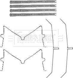 Borg & Beck BBK1588 - Kit accessori, Pastiglia freno autozon.pro