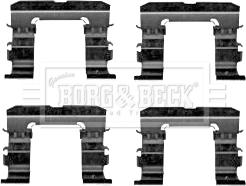 Borg & Beck BBK1582 - Kit accessori, Pastiglia freno autozon.pro