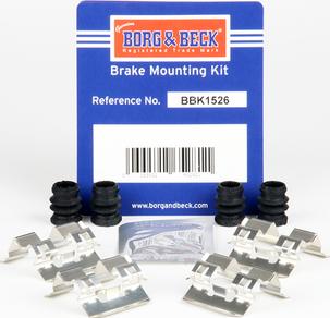 Borg & Beck BBK1526 - Kit accessori, Pastiglia freno autozon.pro