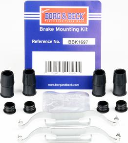 Borg & Beck BBK1697 - Kit accessori, Pastiglia freno autozon.pro