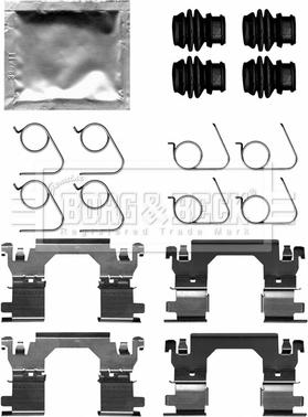 Borg & Beck BBK1650 - Kit accessori, Pastiglia freno autozon.pro