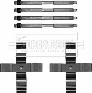 Borg & Beck BBK1652 - Kit accessori, Pastiglia freno autozon.pro