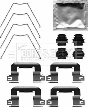 Borg & Beck BBK1665 - Kit accessori, Pastiglia freno autozon.pro