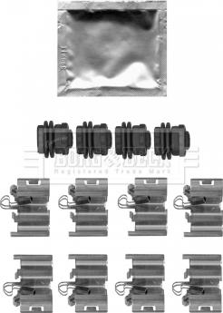 Borg & Beck BBK1614 - Kit accessori, Pastiglia freno autozon.pro