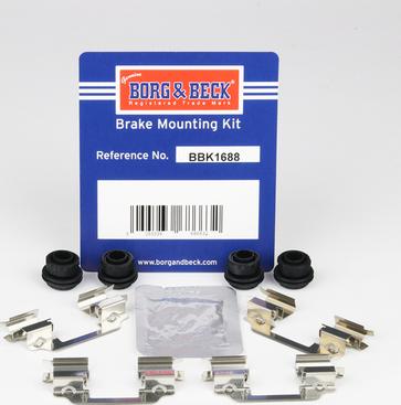 Borg & Beck BBK1688 - Kit accessori, Pastiglia freno autozon.pro